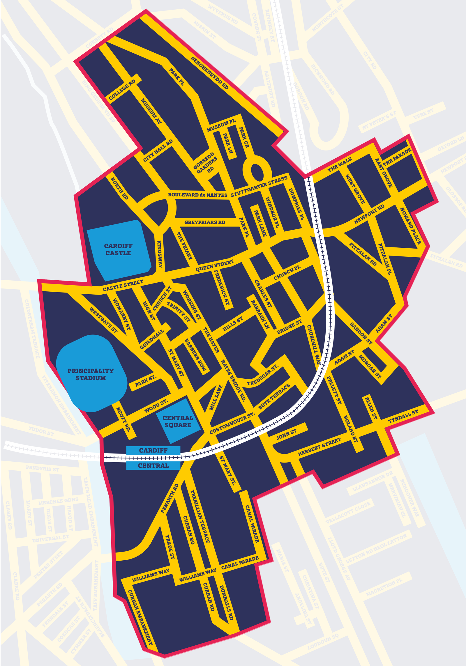 Cardiff Airport Car Park Map
