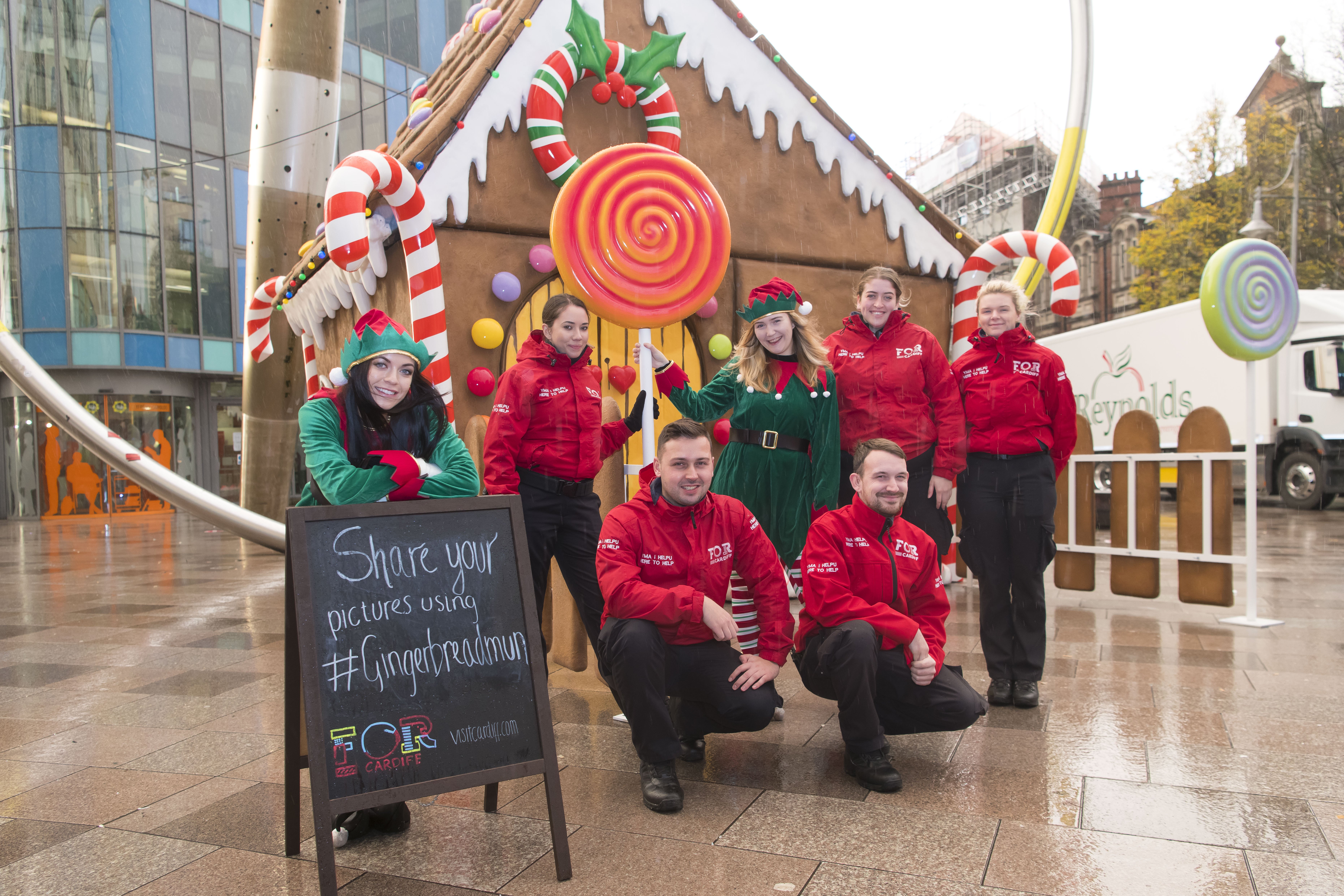 FOR Cardiff ambassadors with the Christmas Elves