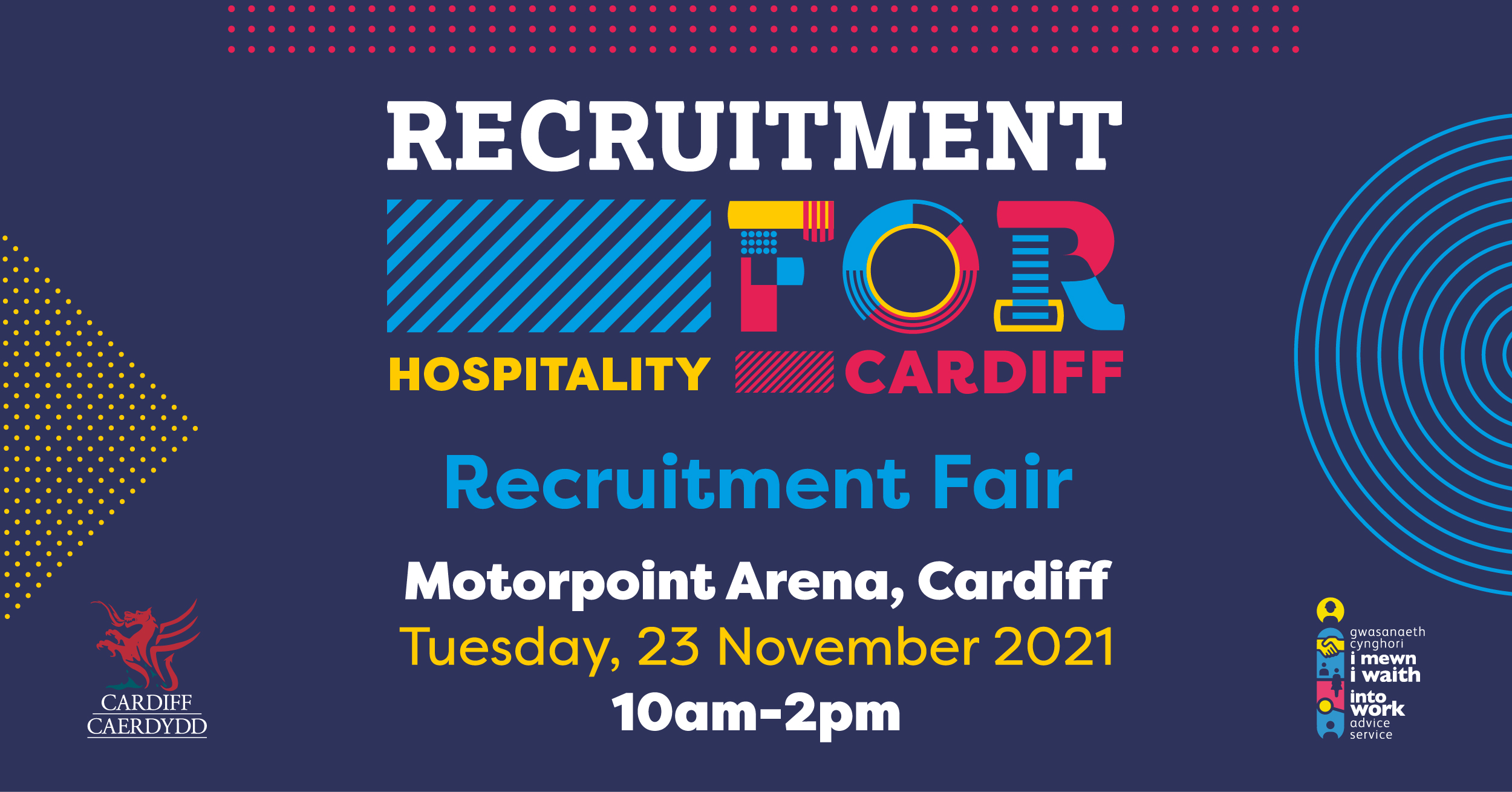 FOR Cardiff Hospitality recruitment fair poster