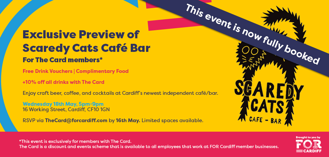 Preview Scaredy Cats Cafe Bar - Member Only Event - FOR Cardiff