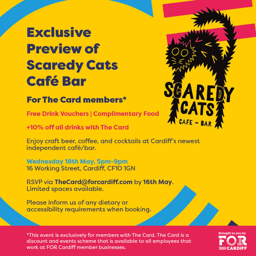 Preview Scaredy Cats Cafe Bar - Member Only Event - FOR Cardiff